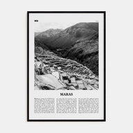 Maras Travel B&W Poster