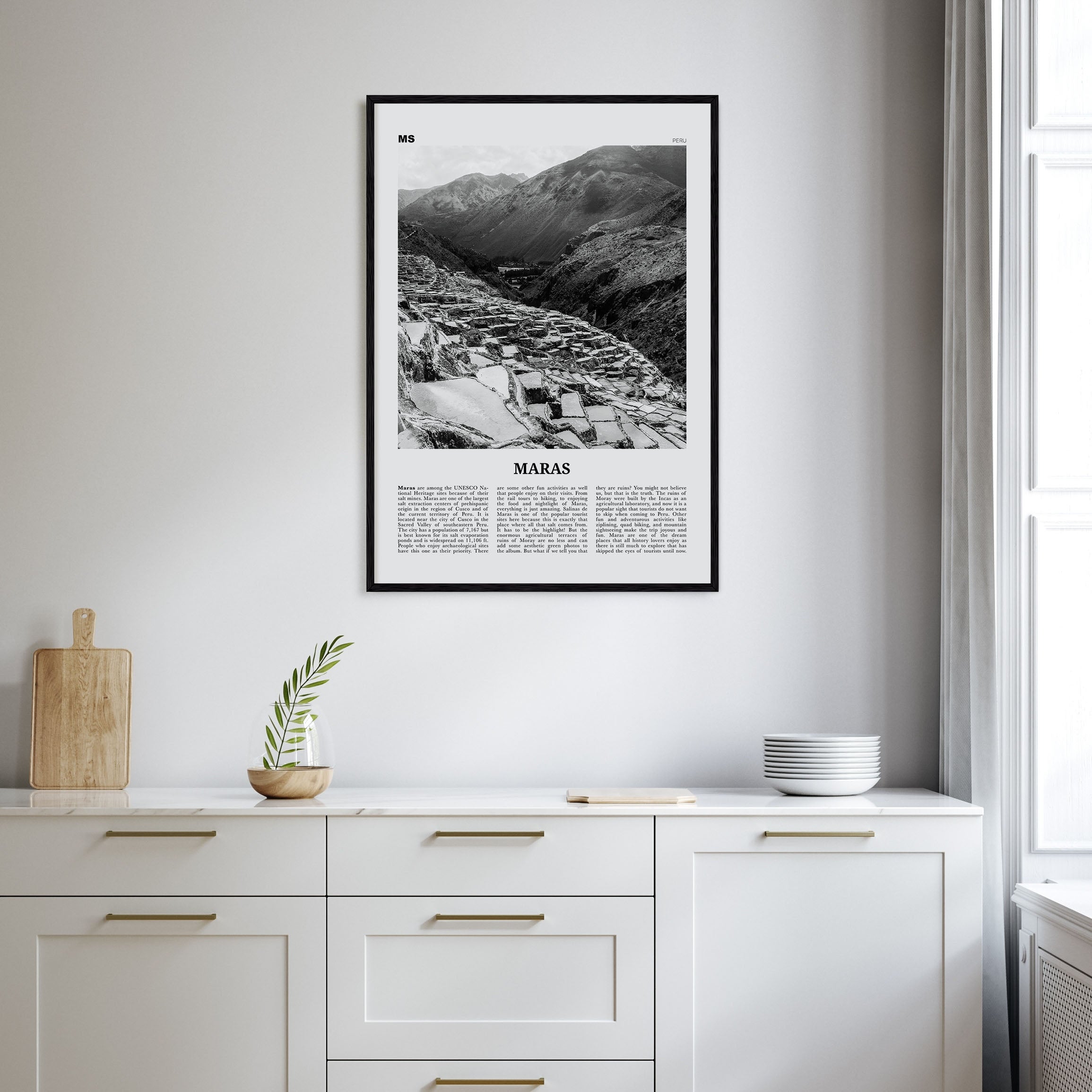 Maras Travel B&W Poster