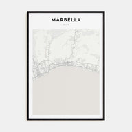 Marbella Map Portrait Poster
