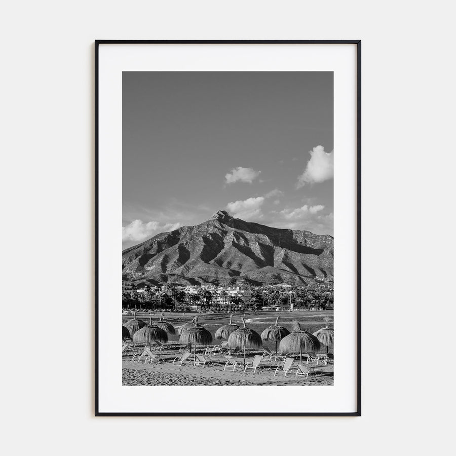 Marbella Photo B&W Poster