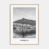 Marbella Portrait B&W Poster