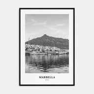 Marbella Portrait B&W Poster