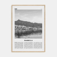 Marbella Travel B&W Poster