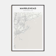 Marblehead Map Portrait Poster