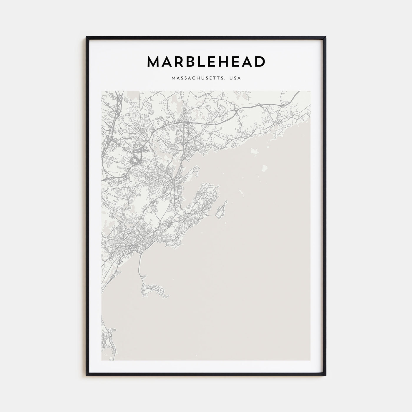 Marblehead Map Portrait Poster