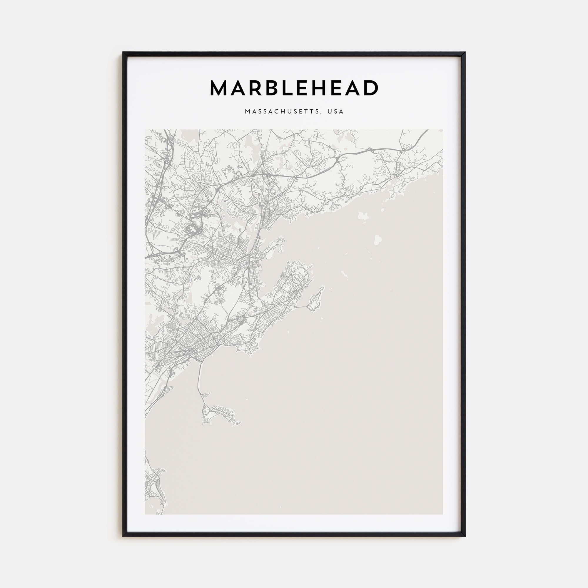 Marblehead Map Portrait Poster