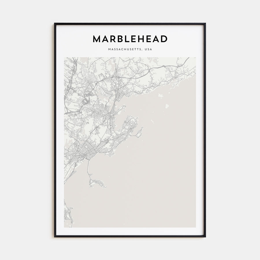 Marblehead Map Portrait Poster