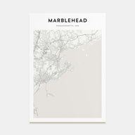 Marblehead Map Portrait Poster