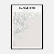Marblehead Map Portrait Poster
