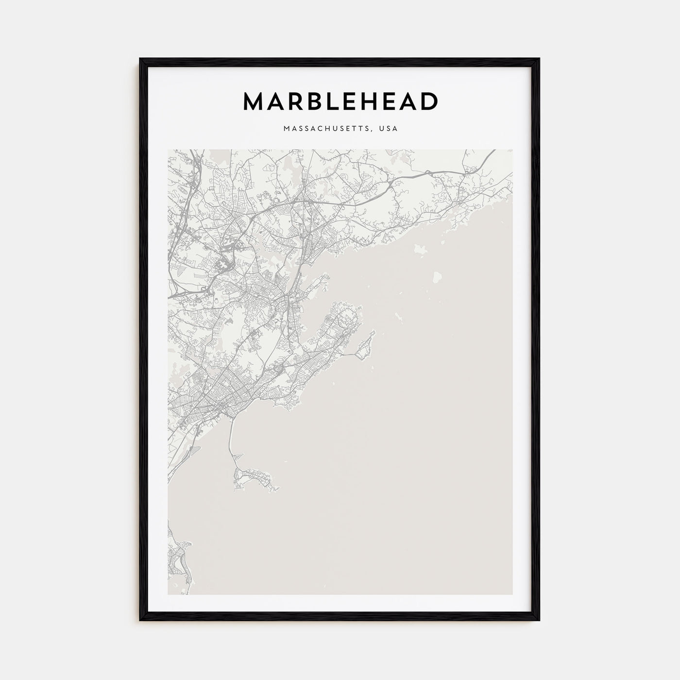 Marblehead Map Portrait Poster