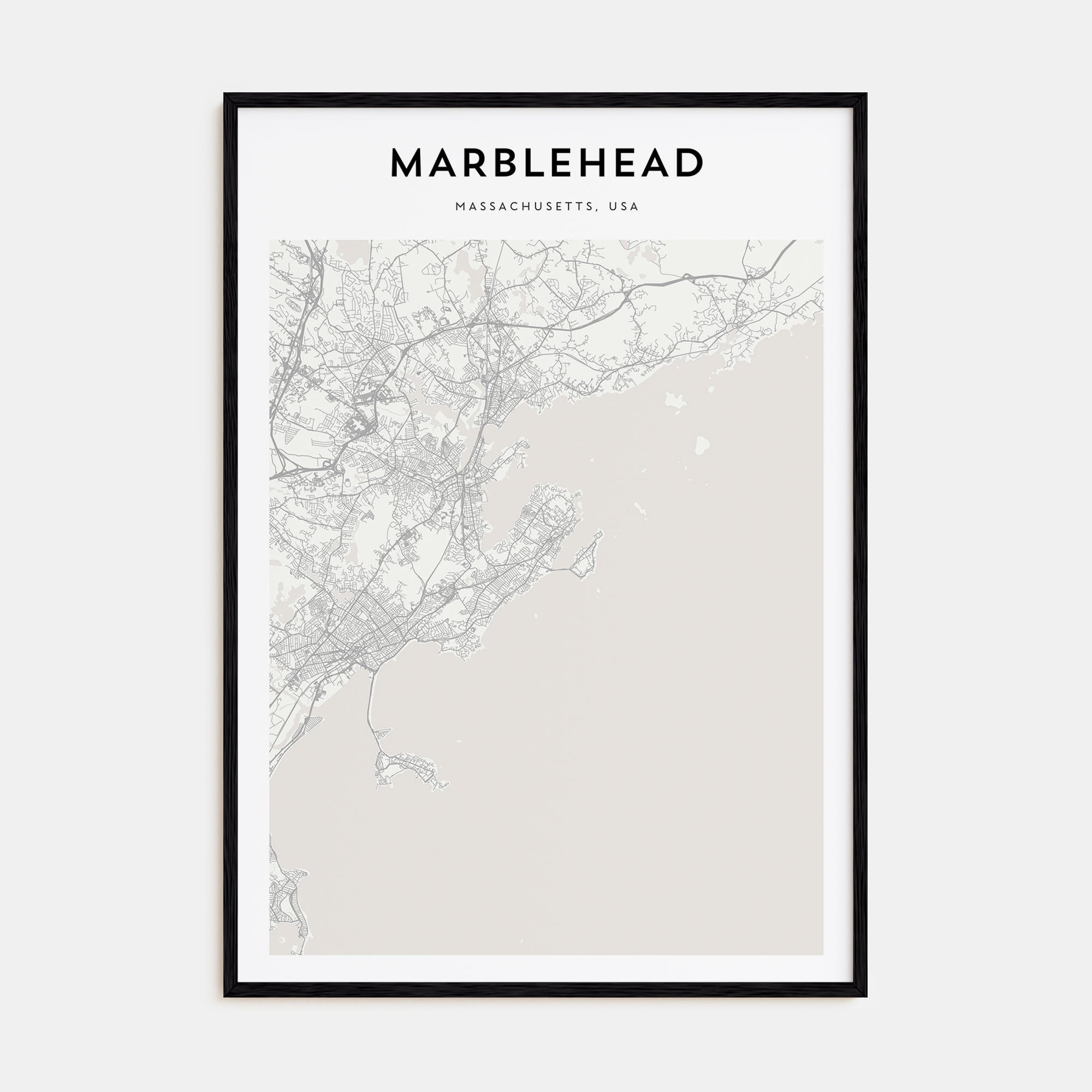 Marblehead Map Portrait Poster