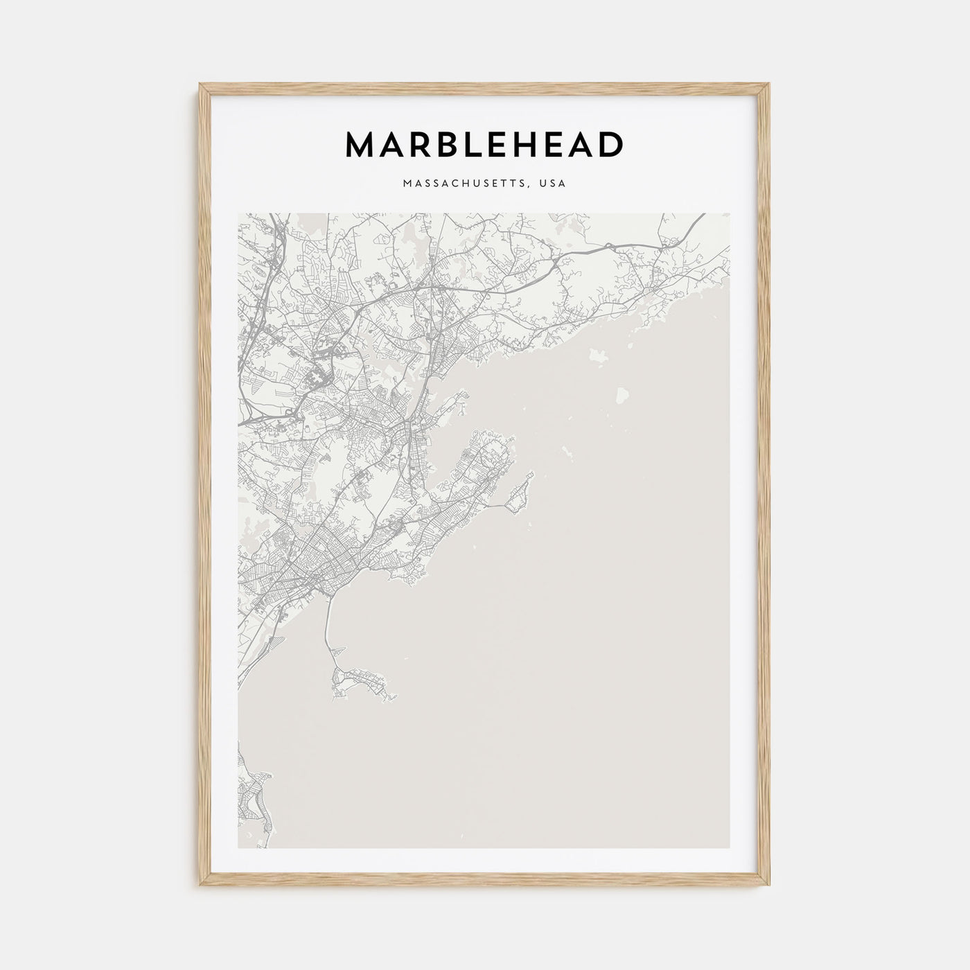 Marblehead Map Portrait Poster