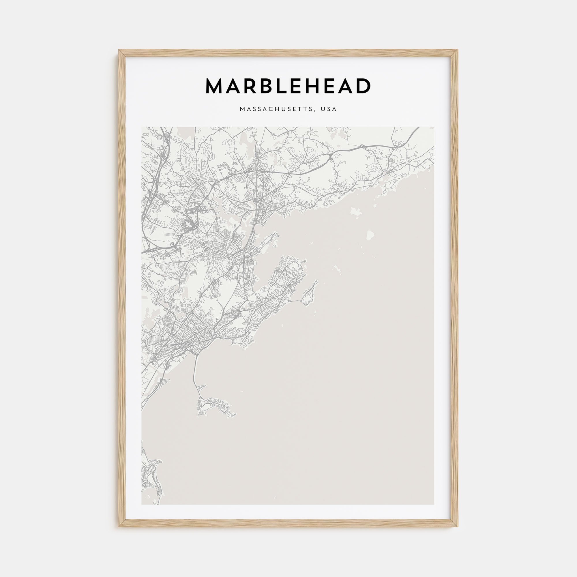 Marblehead Map Portrait Poster