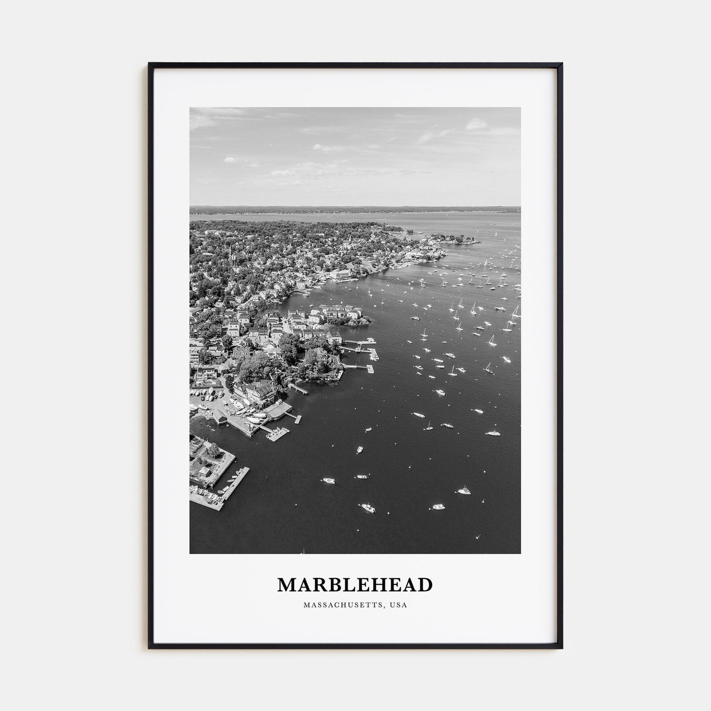 Marblehead Portrait B&W Poster