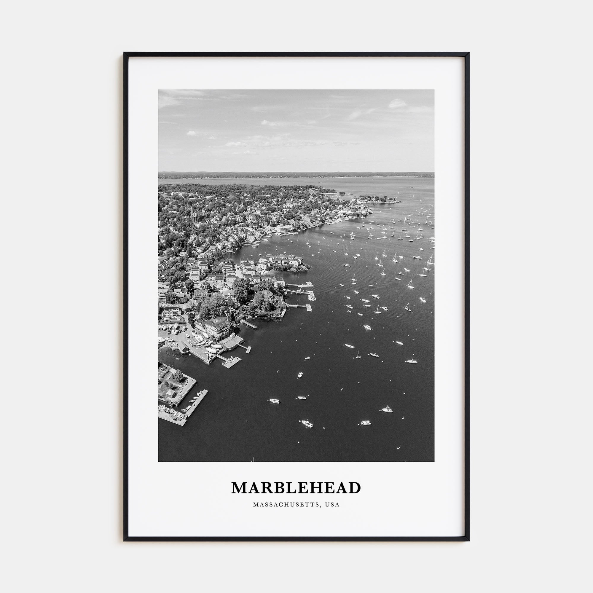 Marblehead Portrait B&W Poster