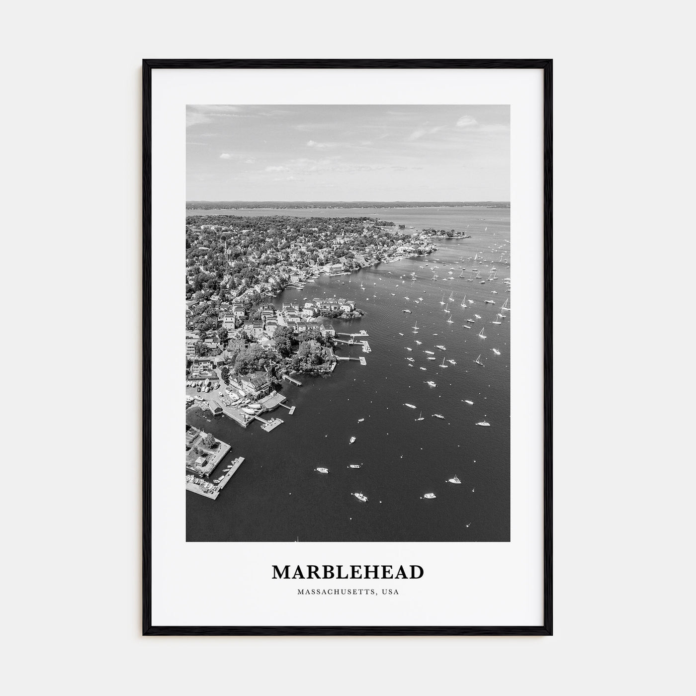 Marblehead Portrait B&W Poster