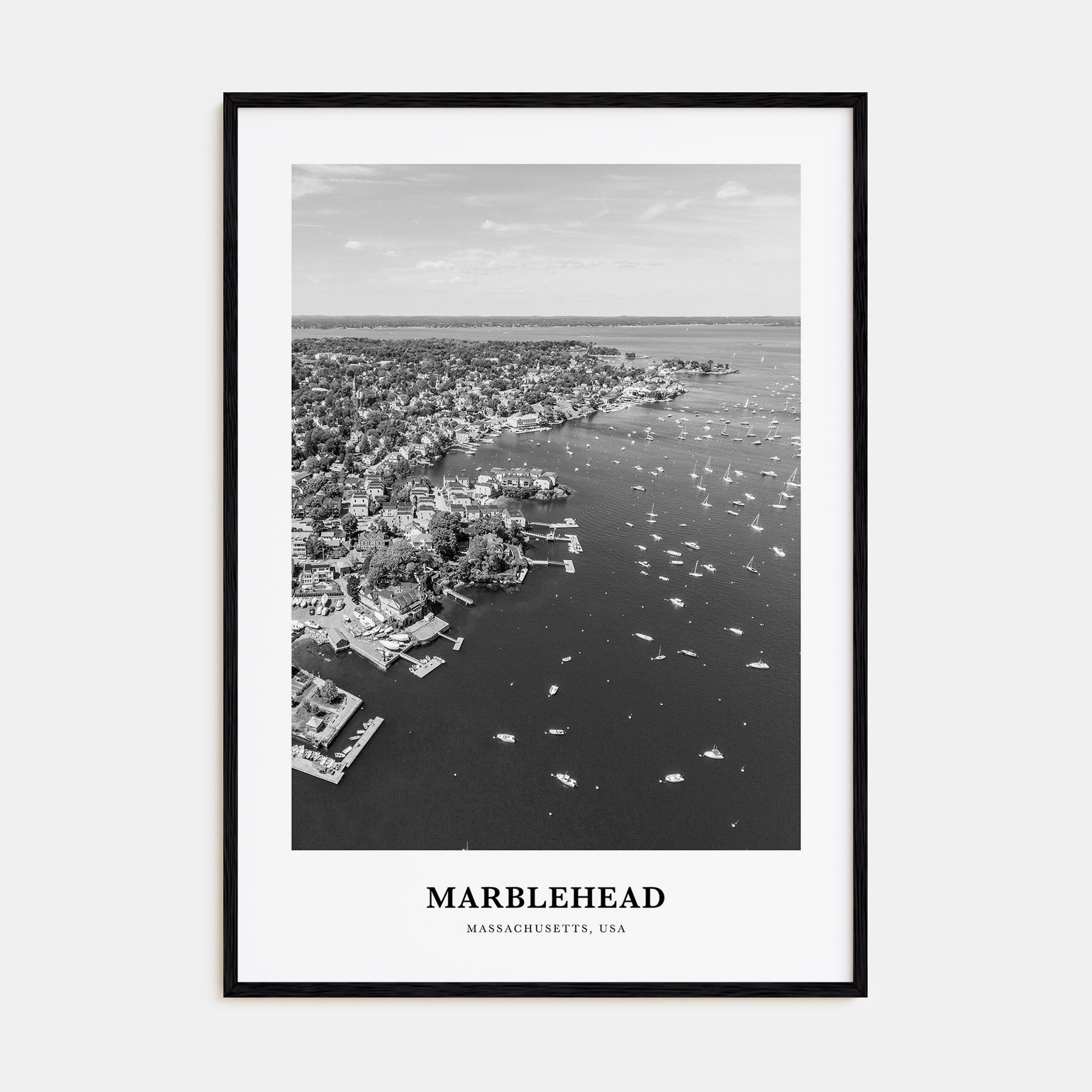 Marblehead Portrait B&W Poster