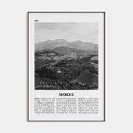 Marche Travel B&W Poster