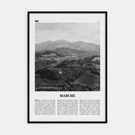 Marche Travel B&W Poster