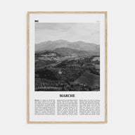 Marche Travel B&W Poster