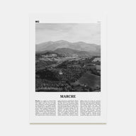 Marche Travel B&W Poster