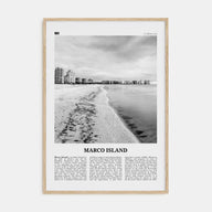 Marco Island Travel B&W Poster