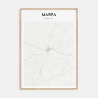 Marfa Map Portrait Poster