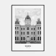 Marfa Portrait B&W Poster
