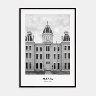 Marfa Portrait B&W Poster