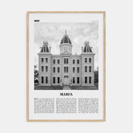 Marfa Travel B&W Poster