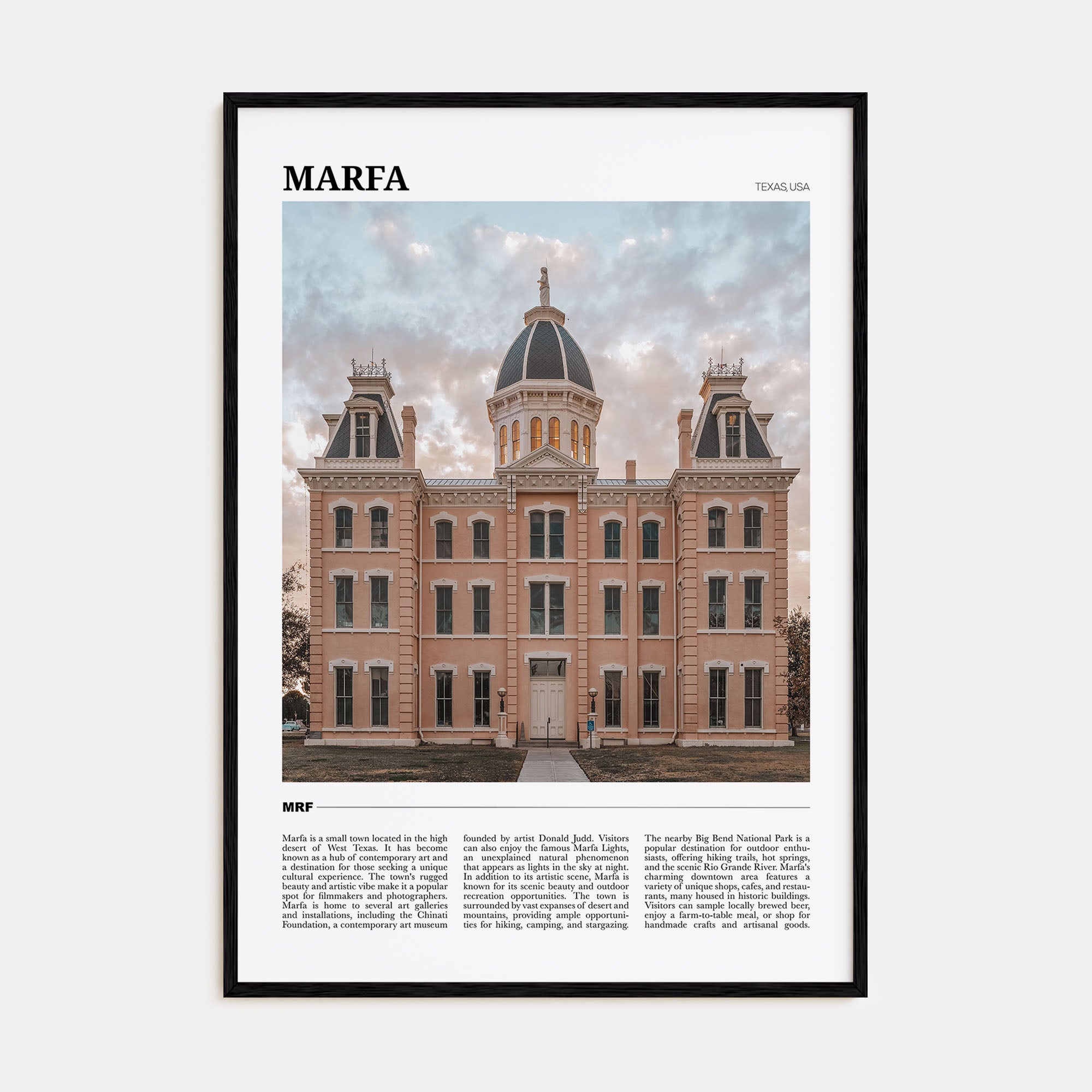Marfa Travel Color Poster