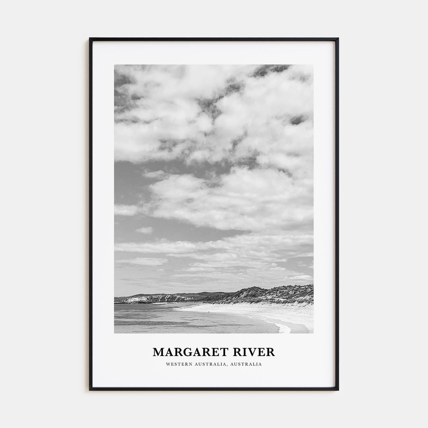 Margaret River Portrait B&W Poster