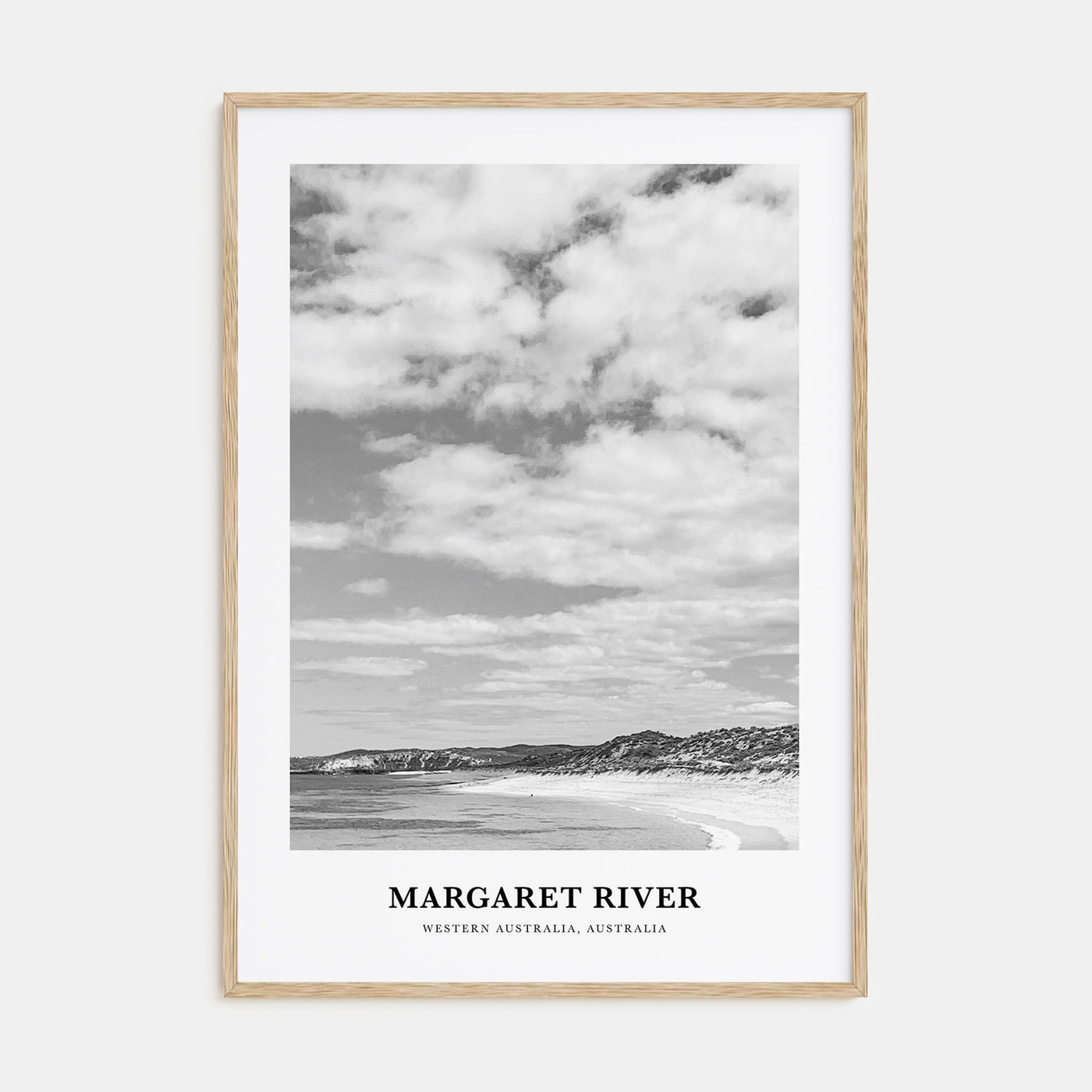 Margaret River Portrait B&W Poster
