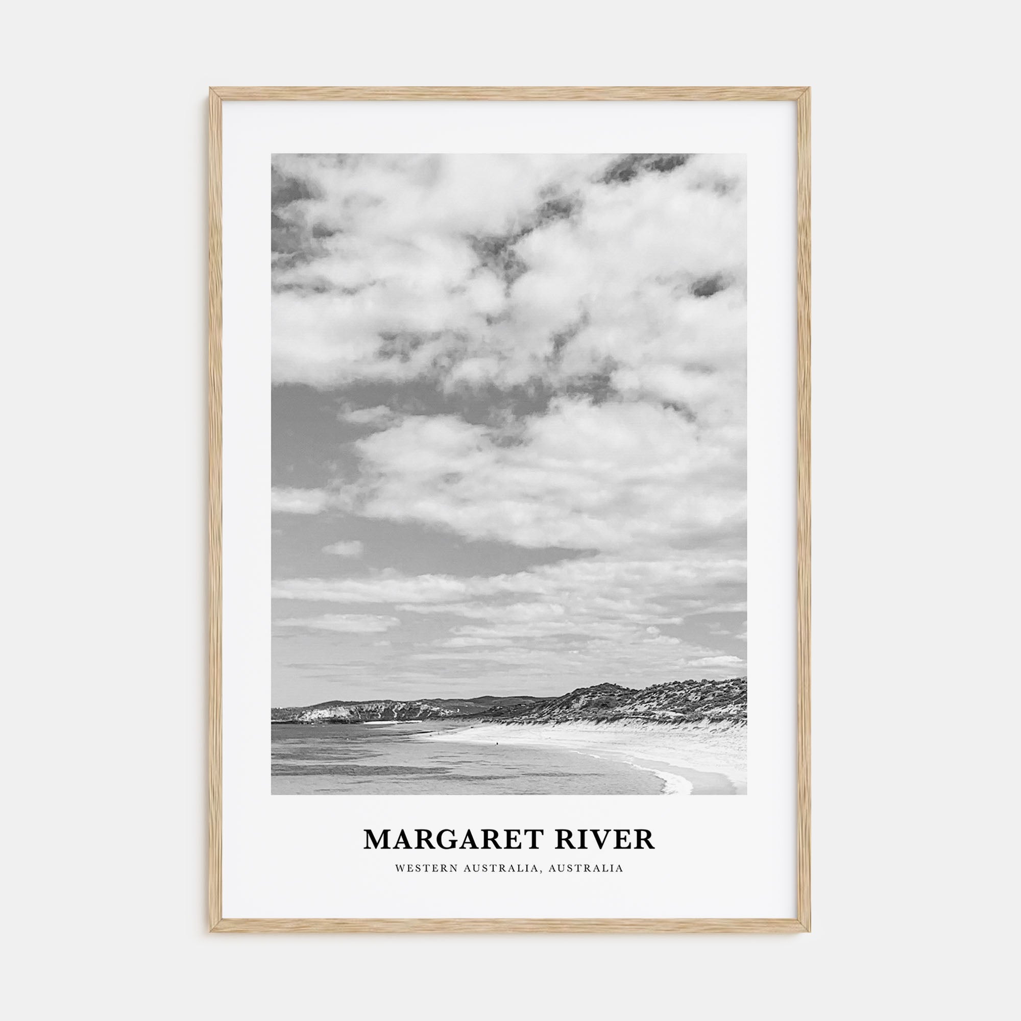 Margaret River Portrait B&W Poster