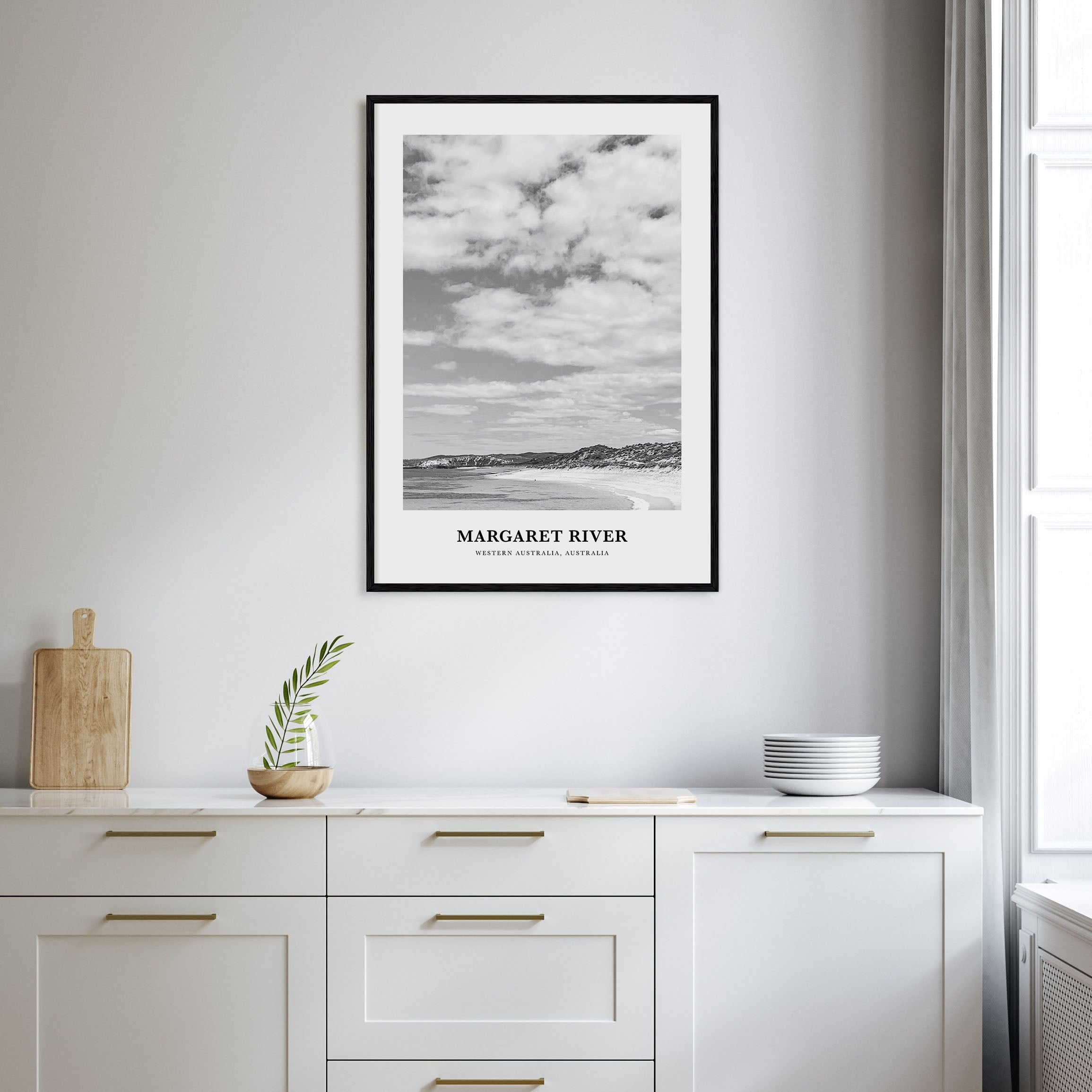Margaret River Portrait B&W Poster