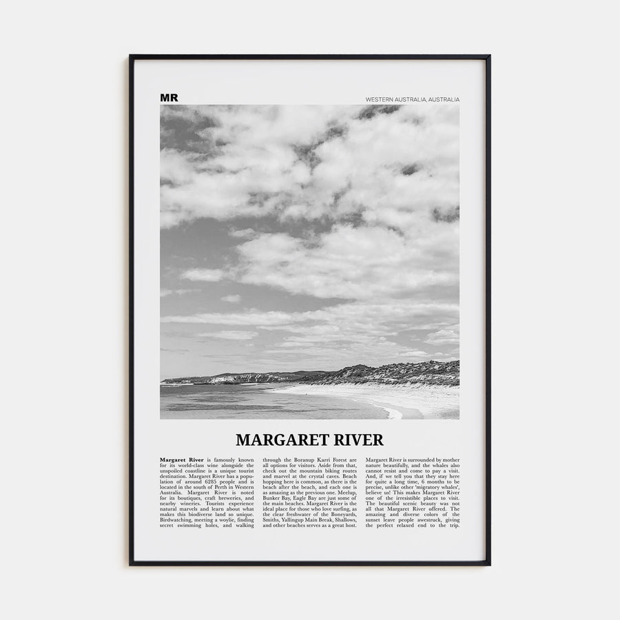 Margaret River Travel B&W Poster