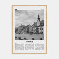 Maribor Travel B&W Poster