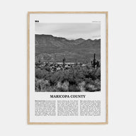 Maricopa County Travel B&W Poster