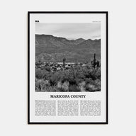 Maricopa County Travel B&W Poster