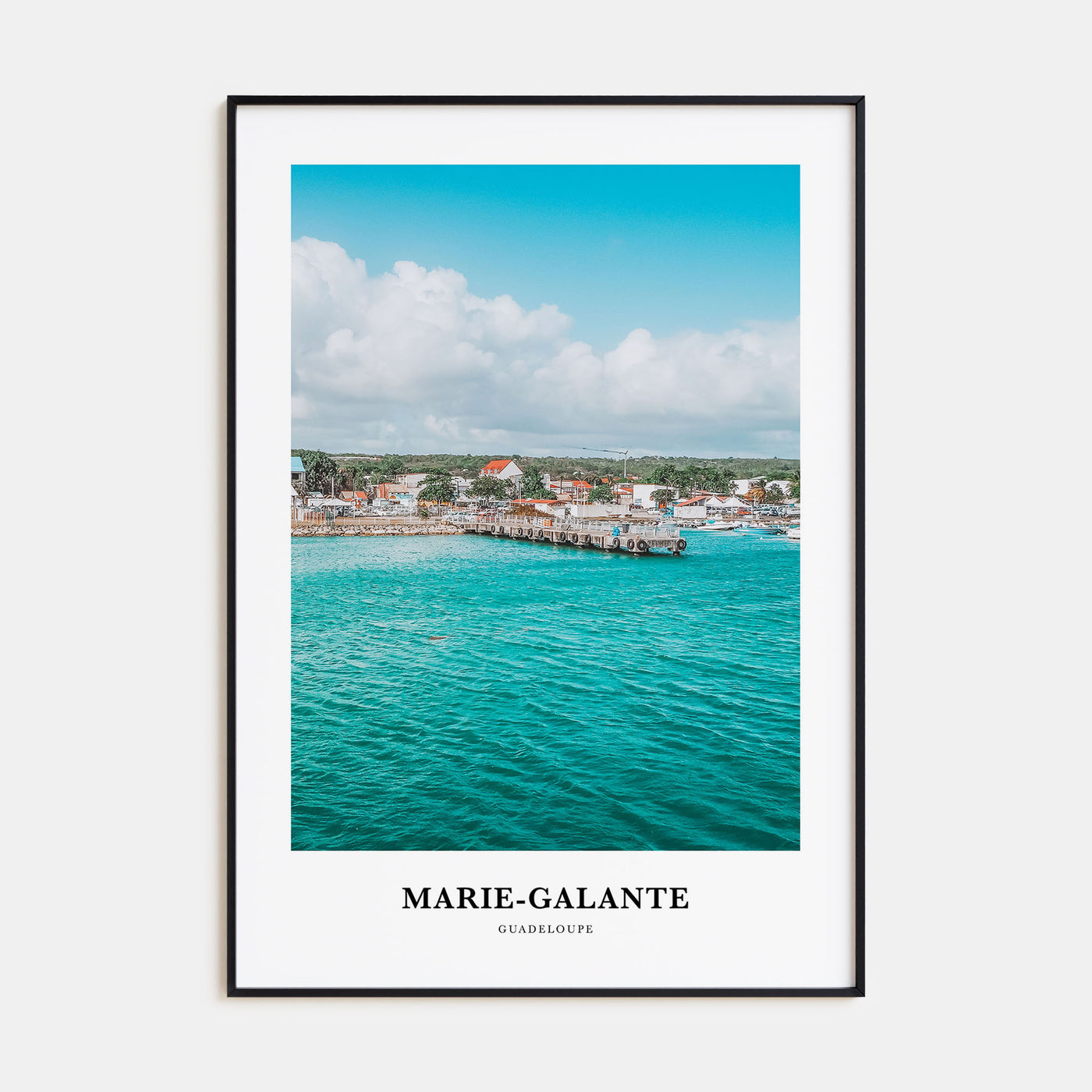 Marie-Galante Portrait Color Poster