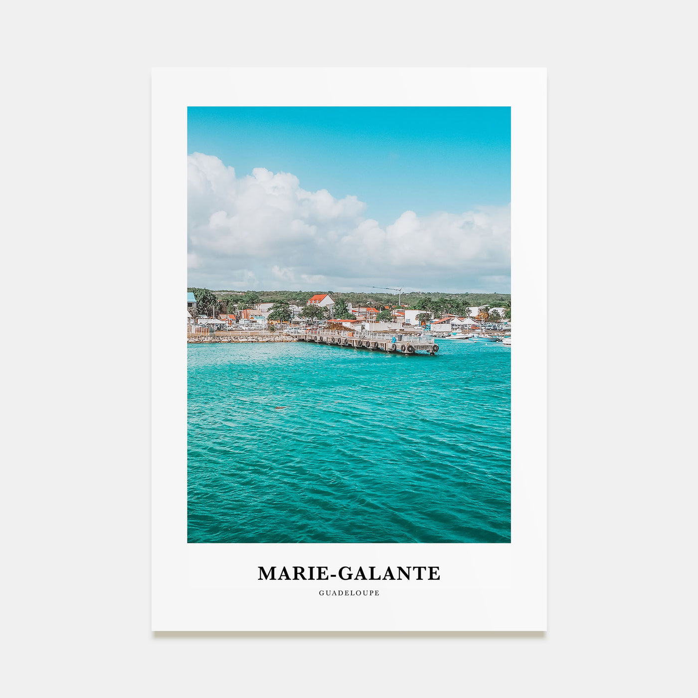 Marie-Galante Portrait Color Poster
