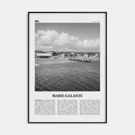 Marie-Galante Travel B&W Poster
