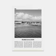 Marie-Galante Travel B&W Poster