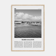 Marie-Galante Travel B&W Poster
