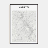 Marietta Map Portrait Poster