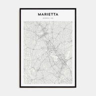 Marietta Map Portrait Poster