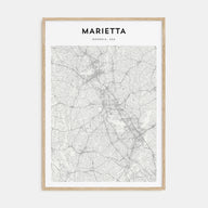 Marietta Map Portrait Poster