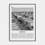Marietta Travel B&W Poster