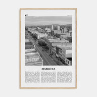 Marietta Travel B&W Poster
