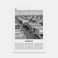 Marietta Travel B&W Poster